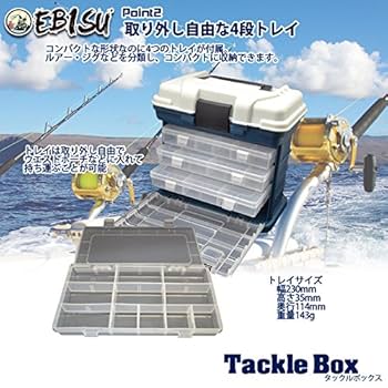 Amazon.co.jp: タックルボックス フィッシング 釣り具 収納 4段